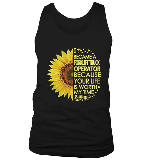 Forklift Truck Operator Sunflower Tank Top Unisex