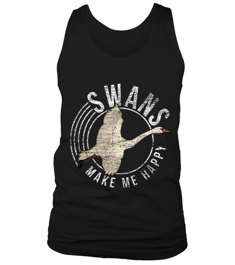 Make Me Happy Swan T-shirt Tank Top Unisex