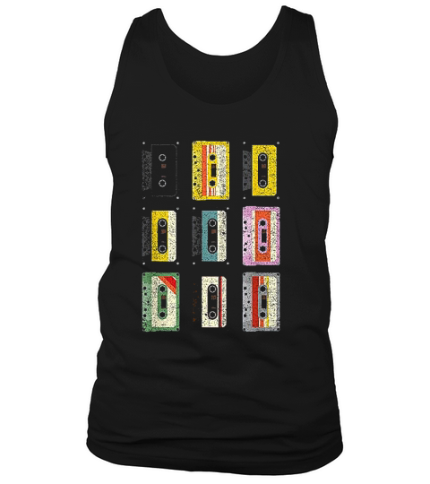 Vintage Set Of Cassettes Tape Classic Mixtapes 80s 90s Tank Top Unisex