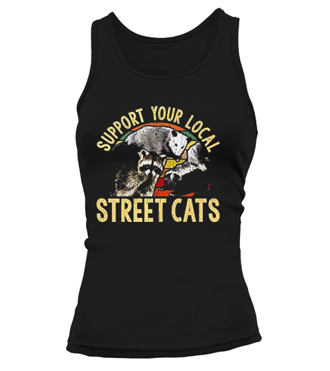 Support Local Street Cats Raccoon Skunk Premium Tank top Woman