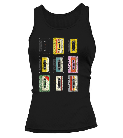 Vintage Set Of Cassettes Tape Classic Mixtapes 80s 90s Tank top Woman