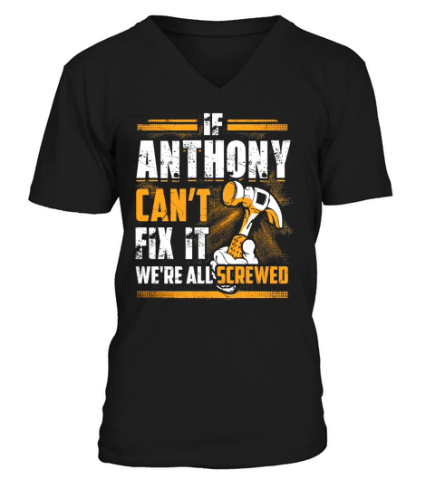 Anthony Cant Fix It Vintage Grunge V-Neck T-shirt