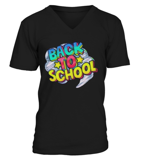 back to school (5) V-Neck T-shirt