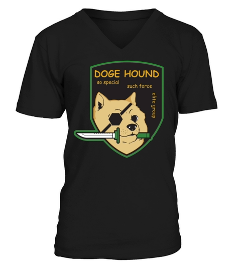 Doge Hound Metal Gear Solid Tshirts V-Neck T-shirt