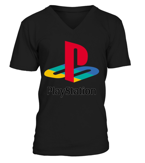 Logo Playstation V-Neck T-shirt