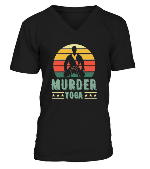 Murder Yoga Vintage V-Neck T-shirt