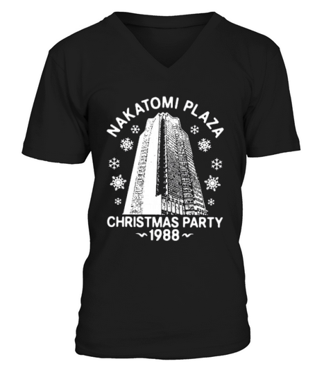 Nakatomi Plaza Christmas Party 1988 V-Neck T-shirt
