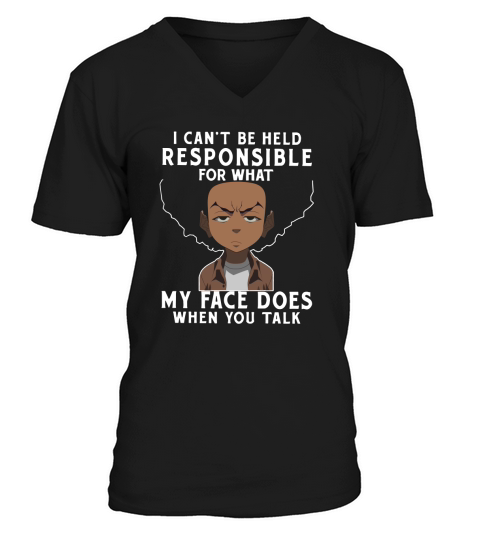 The Boondocks Shirts - My Face V-Neck T-shirt