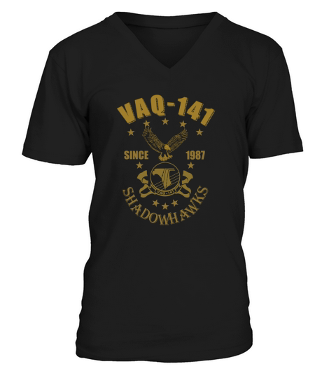 VAQ 141 Shadowhawks V-Neck T-shirt
