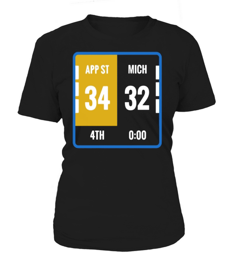 Appalachian Michigan Scoreboard Football Women's T-Shirt