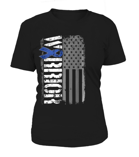 Colon Cancer Warrior Colorectal American Flag T-shirt Women's T-Shirt