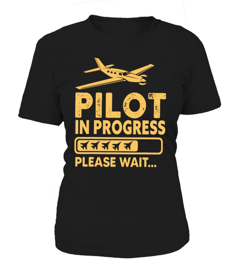 Kids Pilot In Progress Future pilot Airplanes Women's T-Shirt