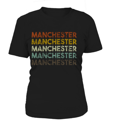 Manchester, New Hampshire Retro Vintage T-shirt Women's T-Shirt