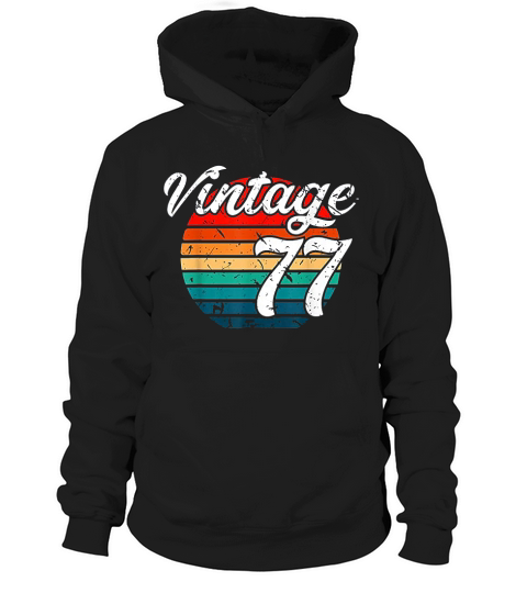 1977 Retro Vintage Birthday Gift Hoodie Unisex