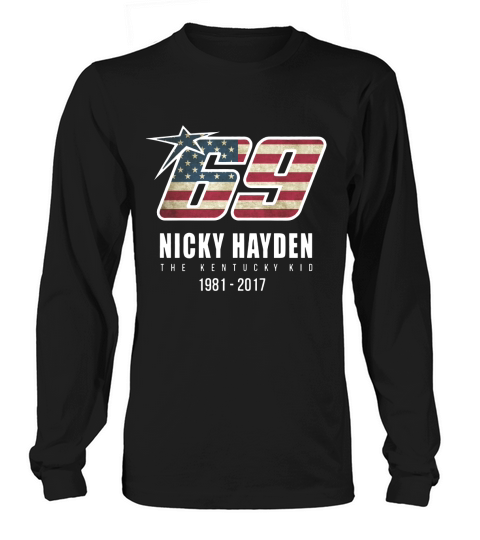 Nicky Hayden Memorial T-Shirt Long sleeved Unisex