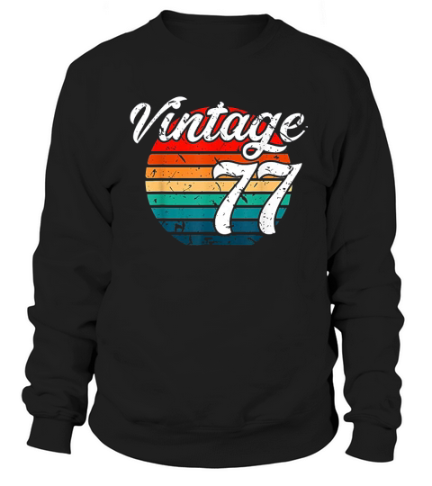 1977 Retro Vintage Birthday Gift Sweatshirt Unisex