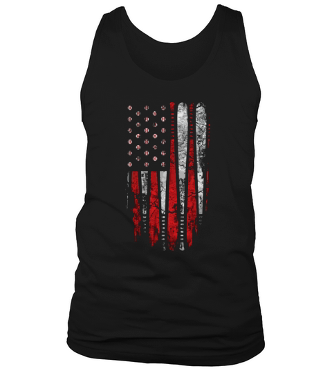 Baseball-Baseball Flag  For Baseball Lover T Shirts Tank Top Unisex