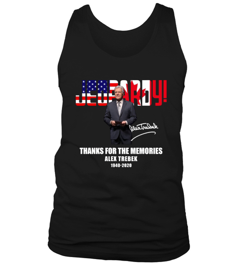 Jeopardy thank you for the memories Alex Trebek 1940 2020 signature Tank Top Unisex