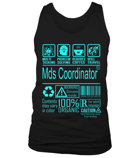 Mds Coordinator Multitasking Job Title T-shirt Tank Top Unisex