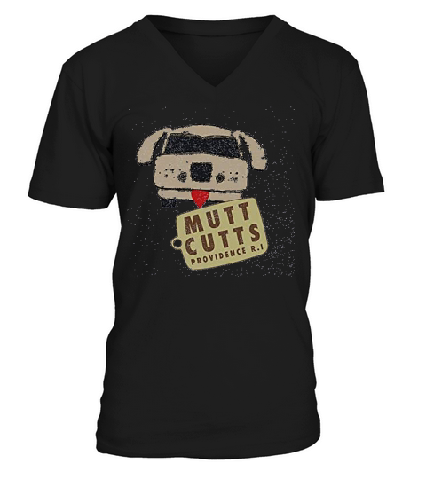 Dumb Mutt Cutts Van Dumber Dog V-Neck T-shirt