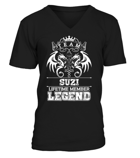 Team Suzi Lifetime Member Legend V-Neck T-shirt