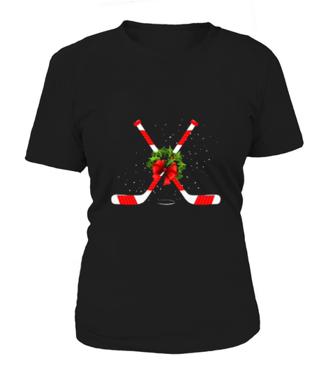 Funny Ice Hockey Christmas Sports At Xmas Is Celebration Way Women's T-Shirt