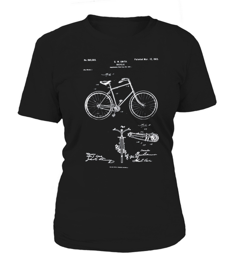 Vintage Patent Print 1900 Bicycle Women's T-Shirt