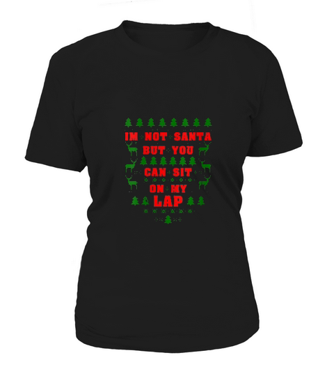 Womens Santa Sit On My Lap Design Group Christmas Party Women's T-Shirt
