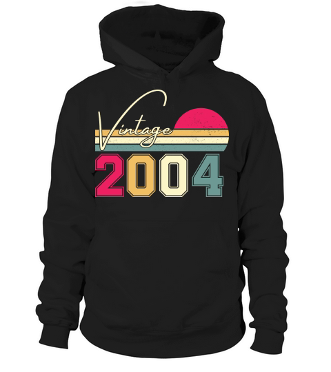 Birthday  Vintage Classic Born In 2004 Hoodie Unisex