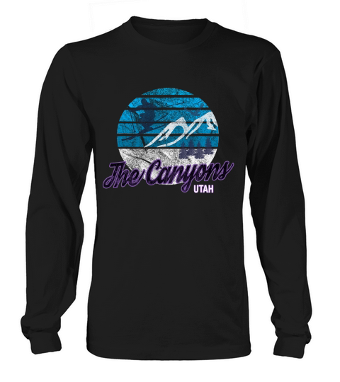 The Canyons Utah Usa Ski Resort Snowboarding T-shirt Long sleeved Unisex