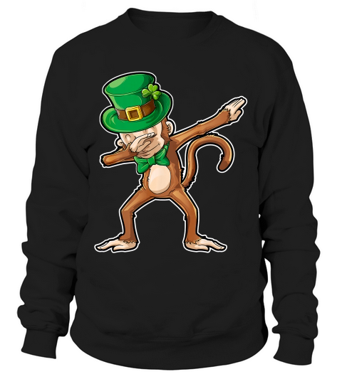 Dabbing Monkey St Patricks Day Boys Leprechaun Ap T-shirt Sweatshirt Unisex