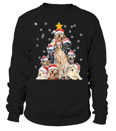 Labrador Christmas Tree  Xmas Gift For Labrador Dog Sweatshirt Unisex