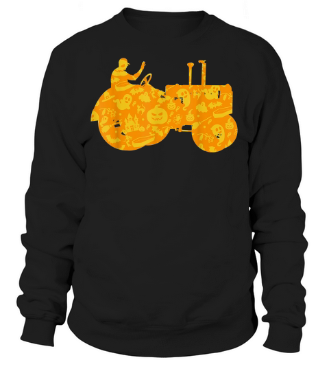 Tractor Farmer Halloween Party Pumpkin Sweatshirt Unisex