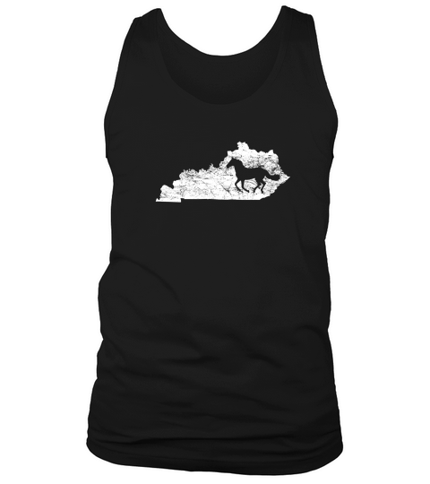 Kentucky Map Horse Kentucky Thoroughbred Tank Top Unisex