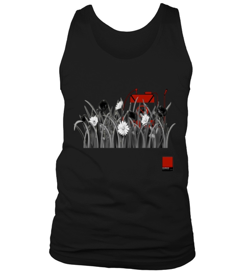 POPPY RED   full black by COLORBLIND WorldView Tank Top Unisex