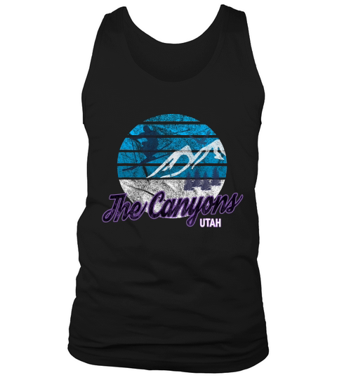 The Canyons Utah Usa Ski Resort Snowboarding T-shirt Tank Top Unisex