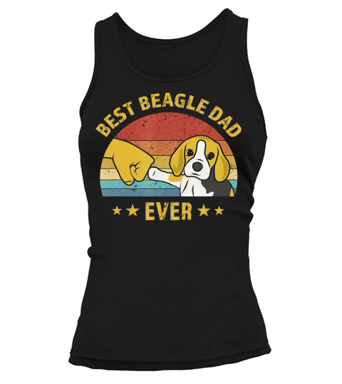 Mens Cute Best Beagle Dad Ever Retro Vintage Gift Puppy Lover T-Shirt Tank top Woman