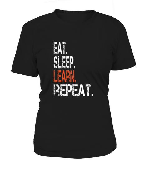 eat sleep learn repreat back to school Women's T-Shirt