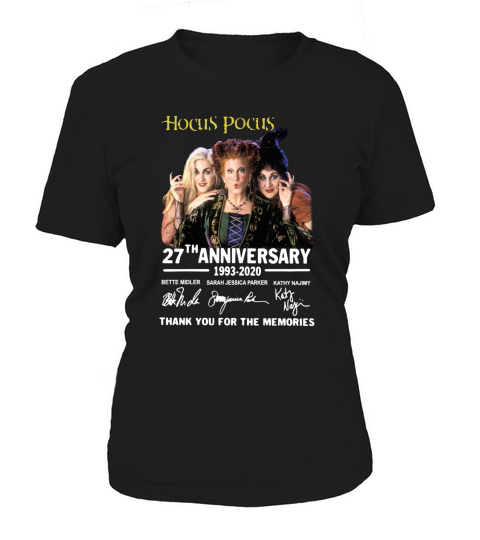 Hocus pocus 27th anniversary 1993 2020 thank you for the memories signatures Women's T-Shirt