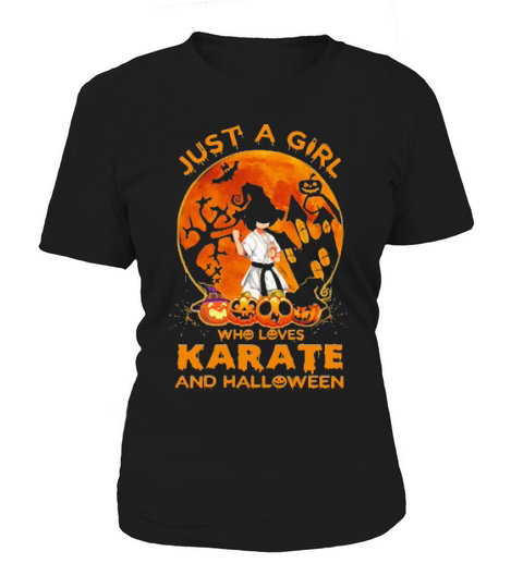 Just A Girl Who Loves Karate And Halloween Women's T-Shirt