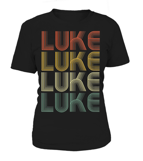 Luke Retro Personalized First Name 70s Vintage T-shirt Women's T-Shirt