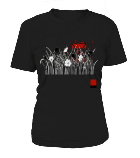 POPPY RED   full black by COLORBLIND WorldView Women's T-Shirt