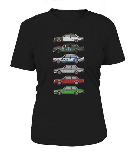 Stack of Volvo 240 Series 242 Brick Coupes Women's T-Shirt