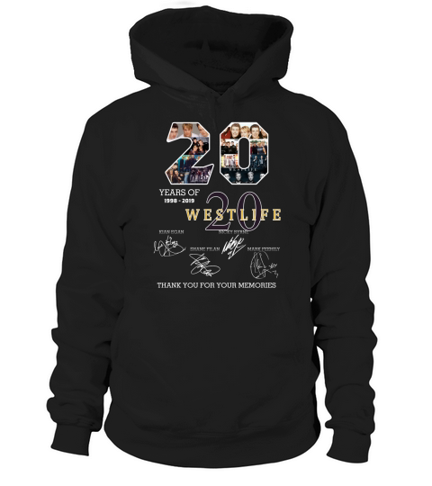 20 years of Westlife thank you for your memories shirt Hoodie Unisex