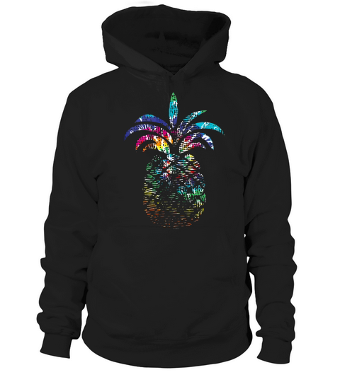 Pineapple Tie Dye Paint Beach Hawaii Plant Ocean T Shirt Hoodie Unisex