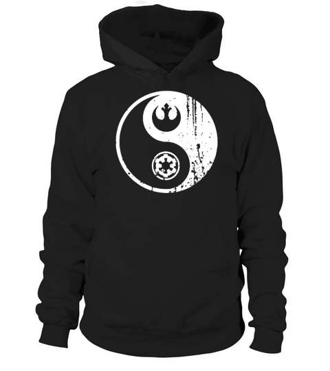 Yin Yang Rebel Alliance Galactic Empire Star Geek T-Shirt_1 Hoodie Unisex