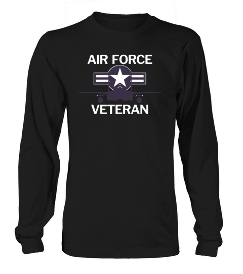 air force veteran with vintage roundel and jet Long sleeved Unisex