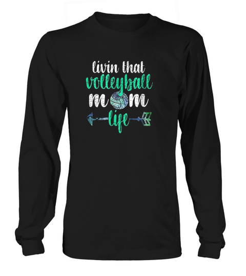 Distressed Volleyball Mom Long sleeved Unisex