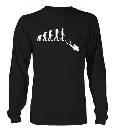 Funny Diving Evolution Gift For Scuba Divers Long sleeved Unisex