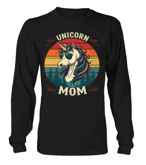 Unicorn mom Long sleeved Unisex